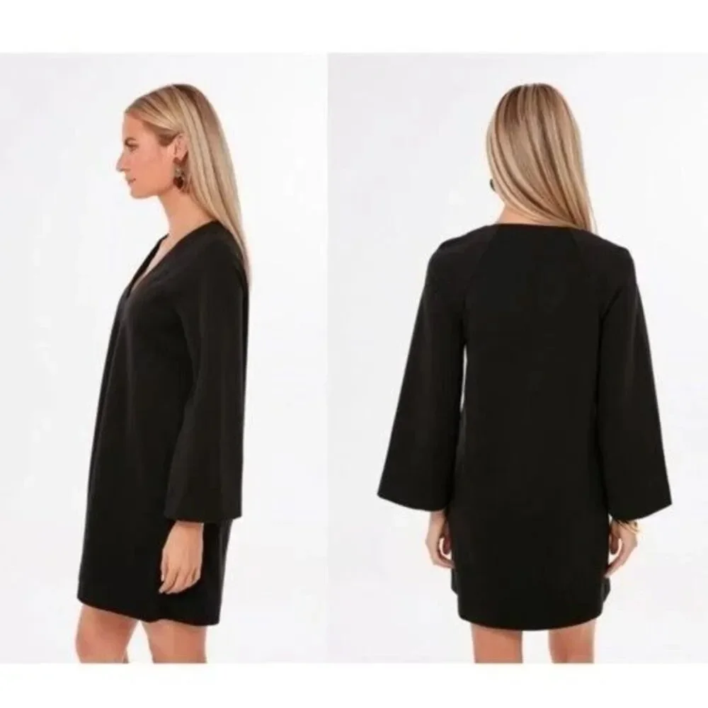 Tuckernuck Pomander Place Black Audrey V Neck Kimono Sleeve Mini Dress Size XS